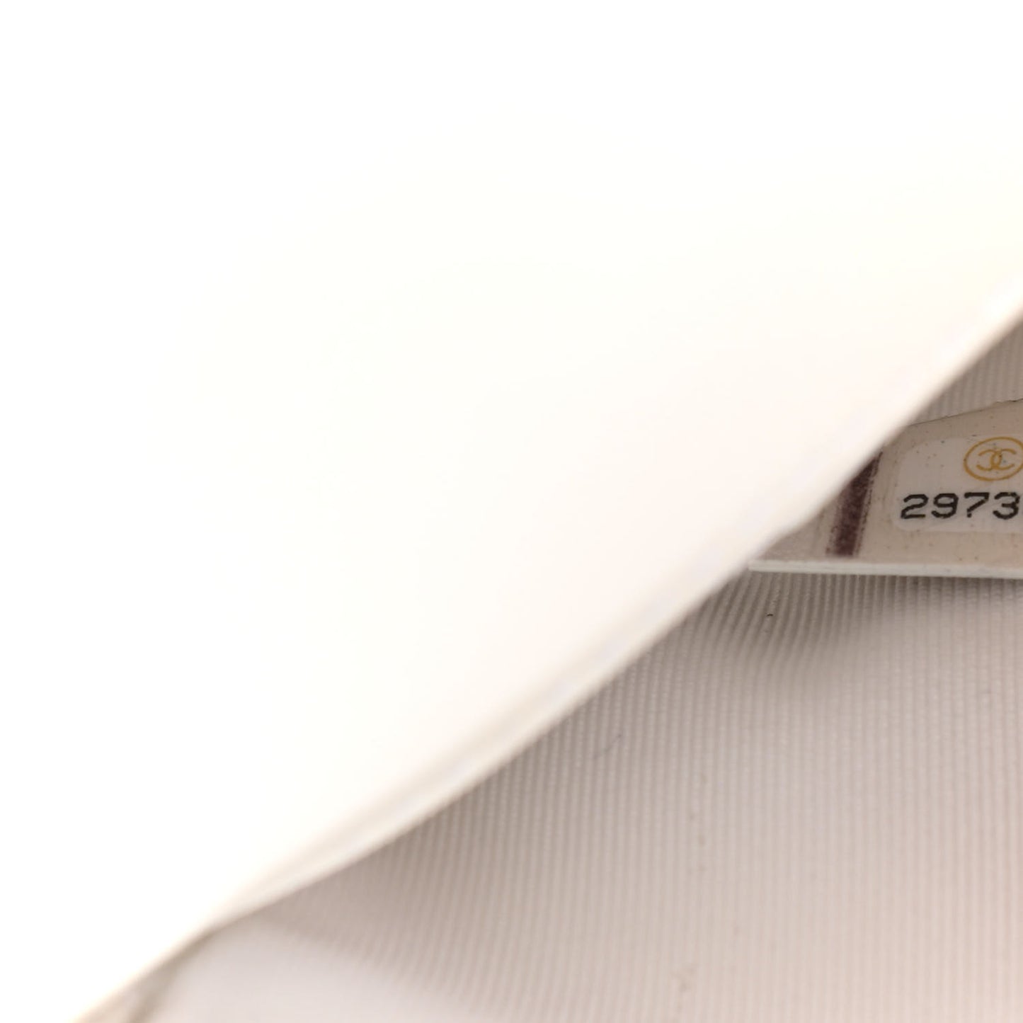 Calfskin Quilted Enchained Clutch White