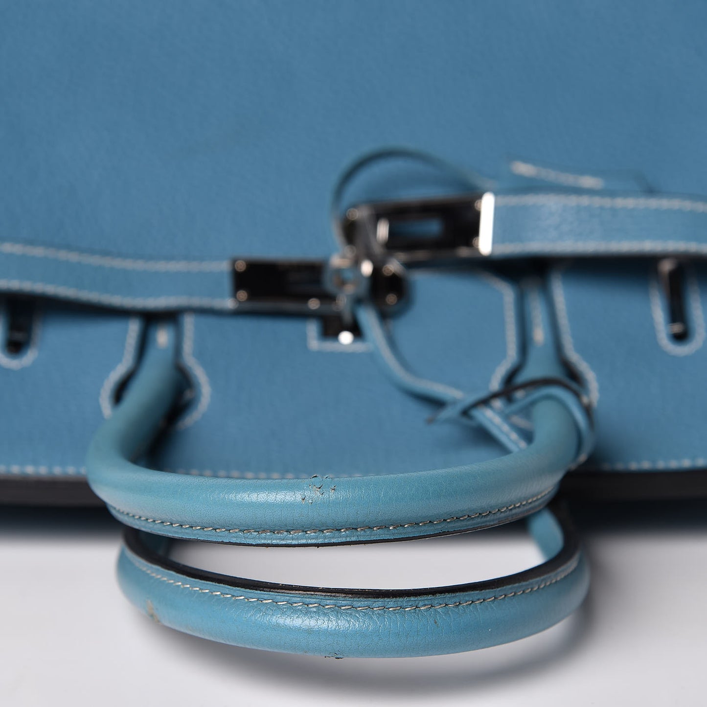Taurillon Clemence Birkin 30 Blue Jean