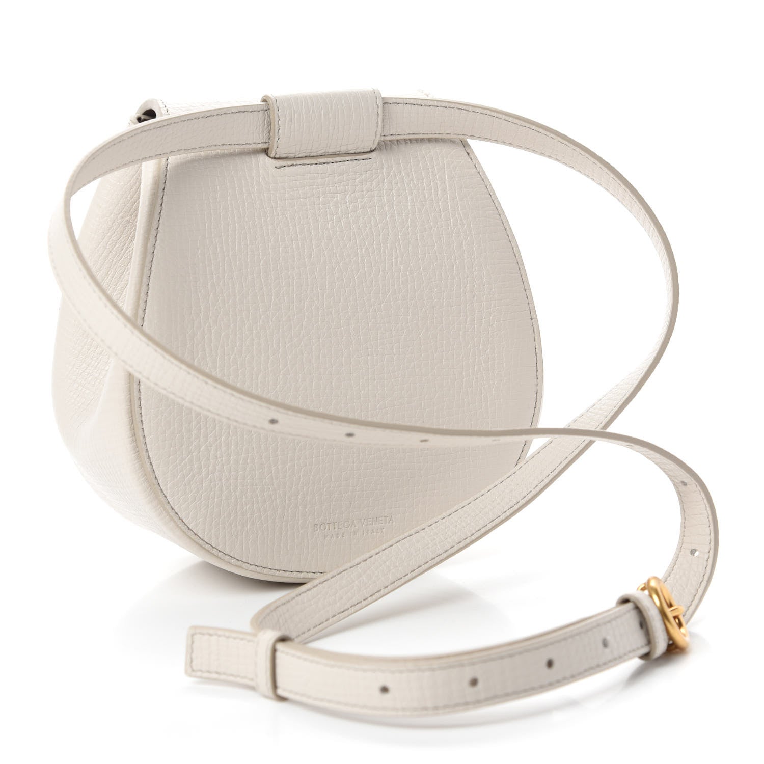 Bottega Veneta Palmellato Calfskin Rounded Belt Bag Plaster 3 of 10