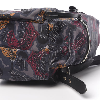 Burberry Nylon Beasts Print Large Rucksack Backpack Blue 10 of 11