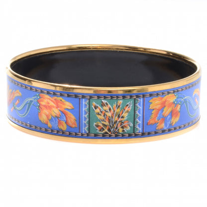 Hermes Enamel Printed Wide Brazil Bracelet 65 3 of 5