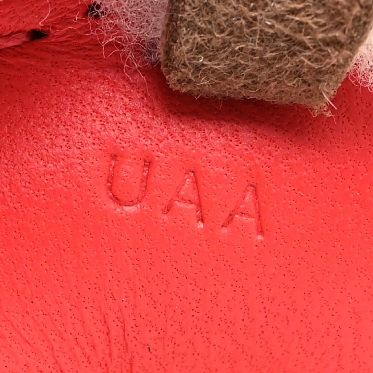 Milo Lambskin Shearling Budy Charm Orange Poppy