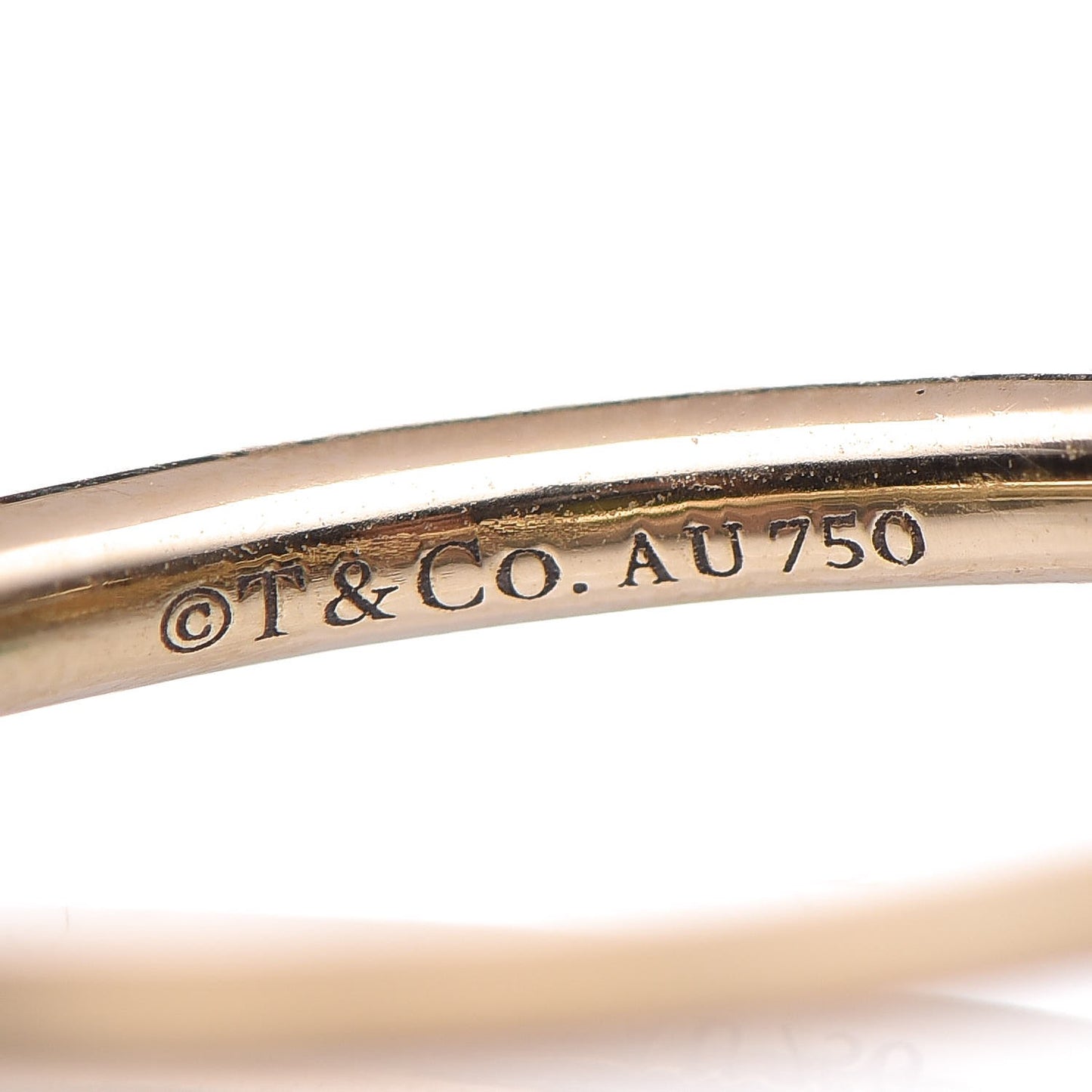 18K Yellow Gold Diamond T Wire Ring 52 6