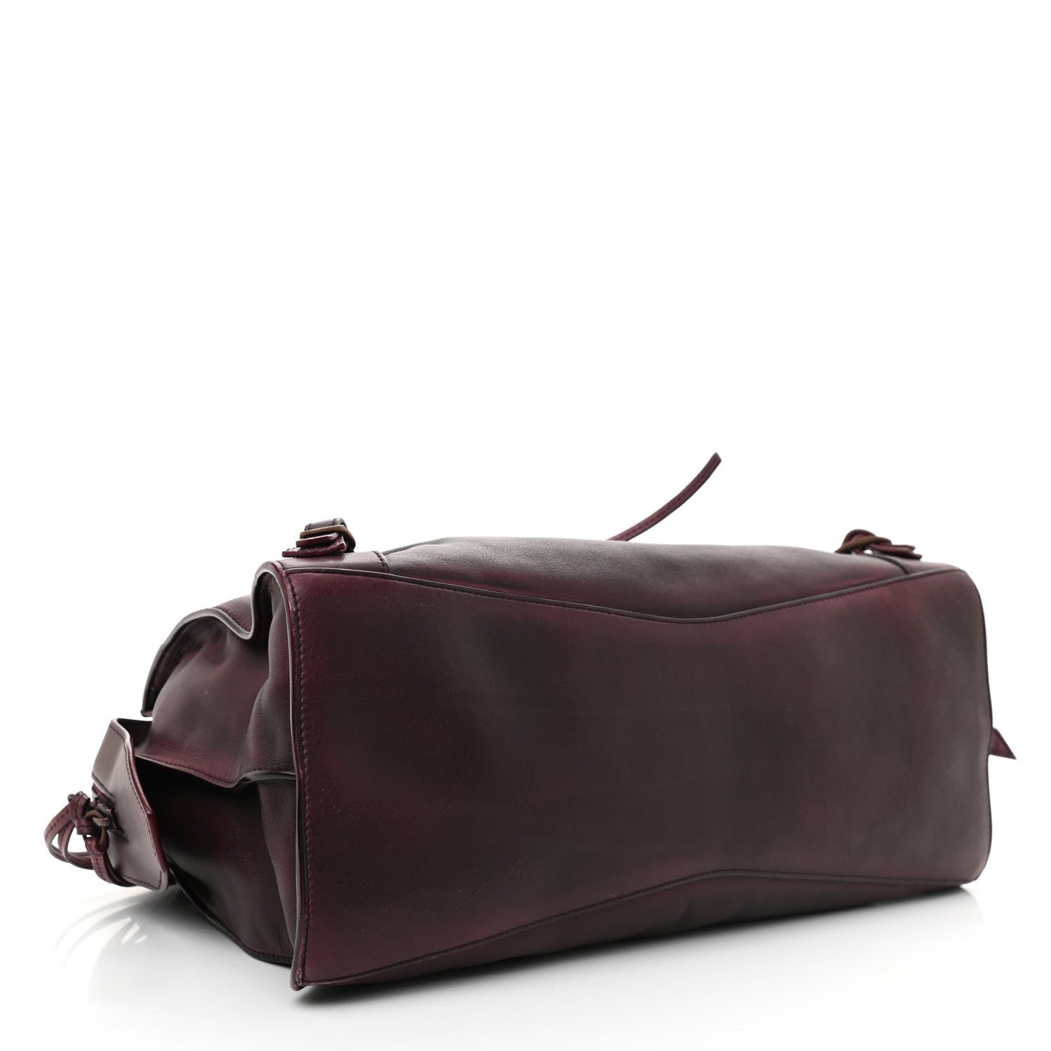 Balenciaga Used Calfskin Rust Hardware Neo Classic City Burgundy 4 of 12