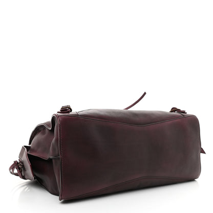 Balenciaga Used Calfskin Rust Hardware Neo Classic City Burgundy 4 of 12