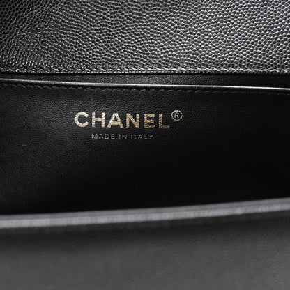 Chanel Caviar Quilted Medium Boy Flap Black 6 of 11