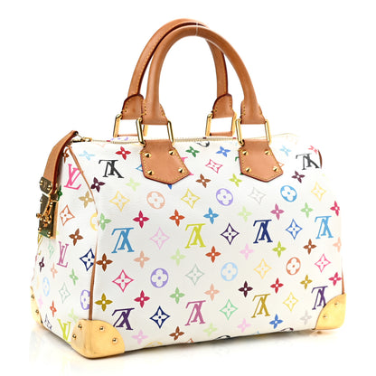 Louis Vuitton Monogram Multicolor Speedy 30 White 3 of 10