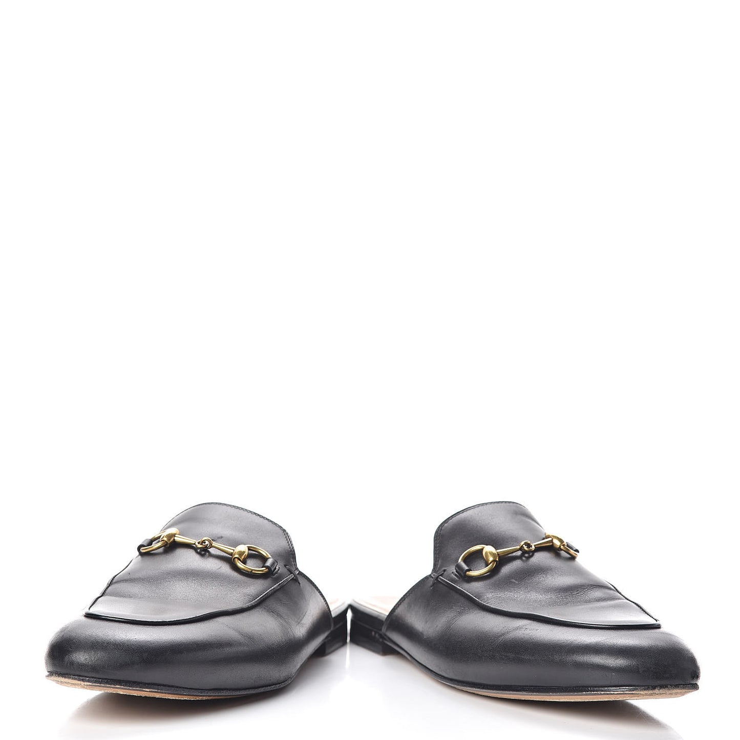 Calfskin Womens Princetown Slippers 37.5 Black