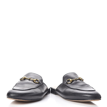 Gucci Calfskin Womens Princetown Slippers 37.5 Black 6 of 13