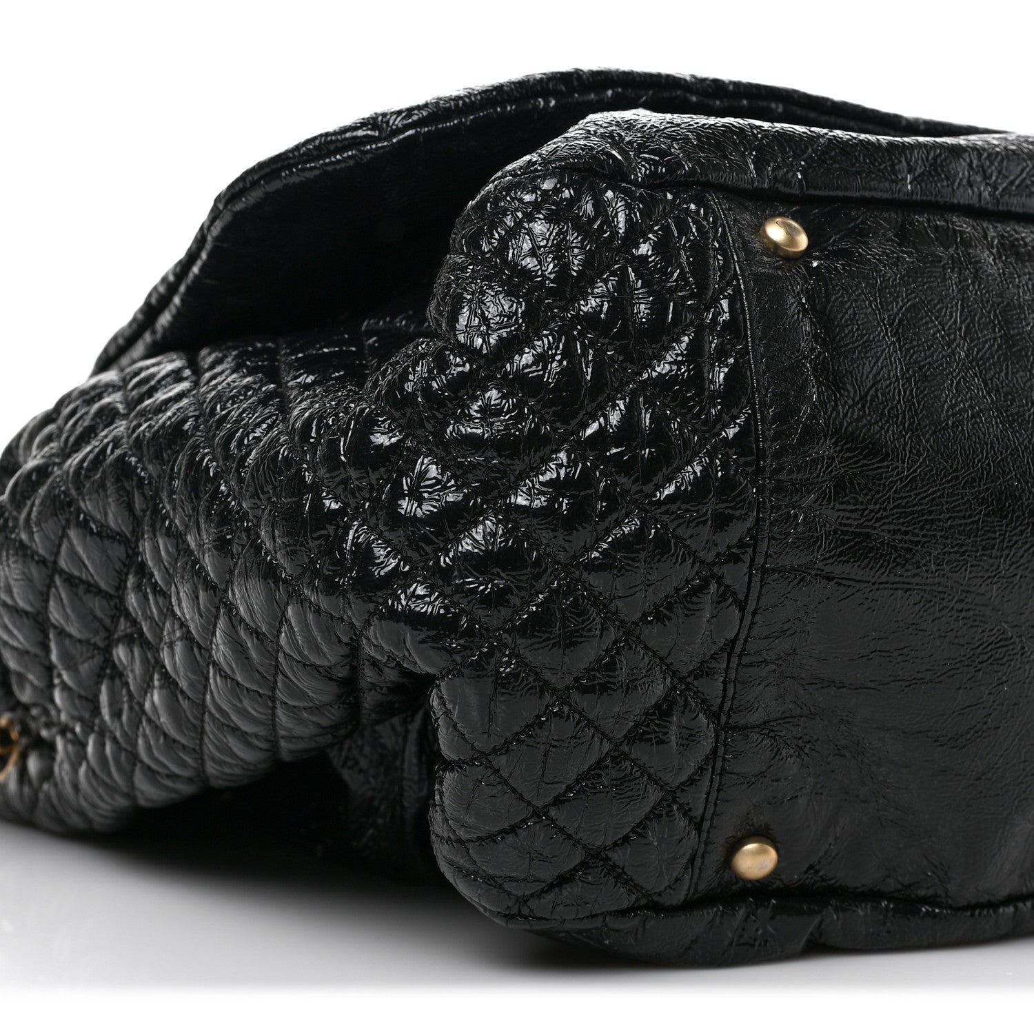 Chanel Vinyl XL Rock and Chain Flap Black 9 of 10
