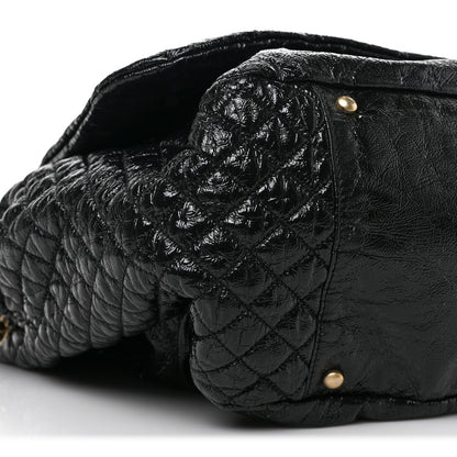 Chanel Vinyl XL Rock and Chain Flap Black 9 of 10
