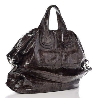 Givenchy Crinkled Patent Leather Large Nightingale Brown 3 of 10