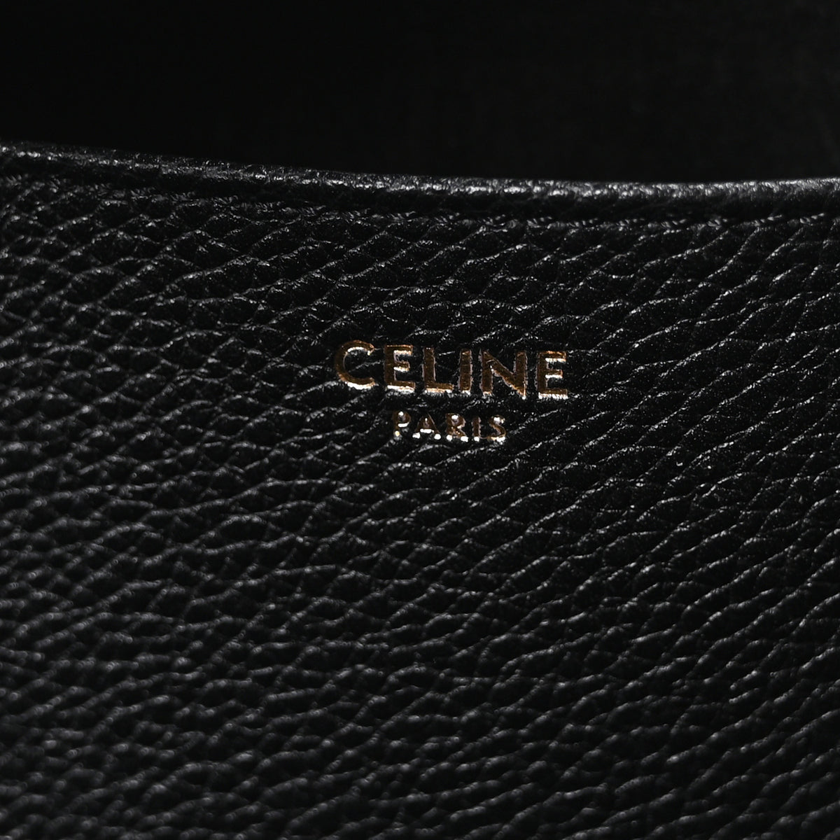 Celine Grained Calfskin Triomphe Medium Cabas Anais Black 5 of 9