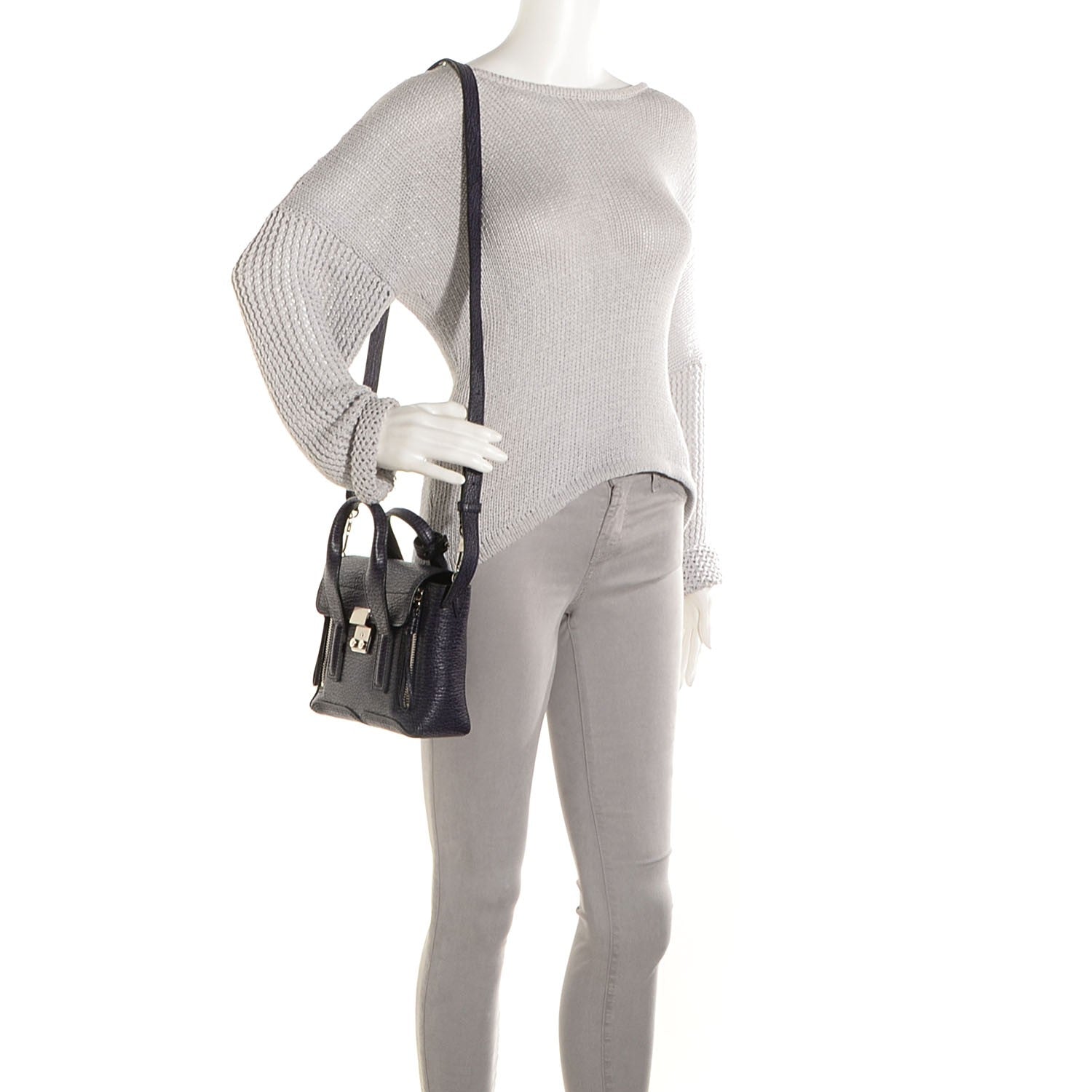 3.1 Phillip Lim 3.1 Leather Mini Pashli Satchel African Violet 2 of 10