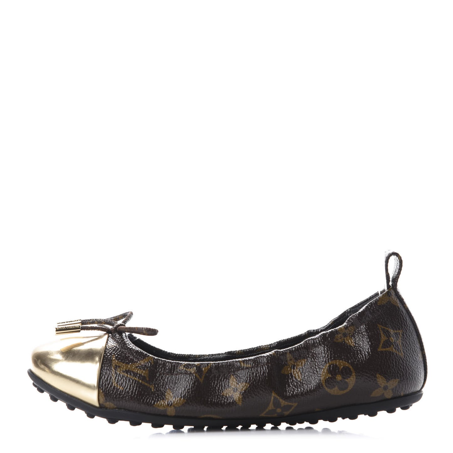 Monogram Flirty Ballet Flats 36 Gold