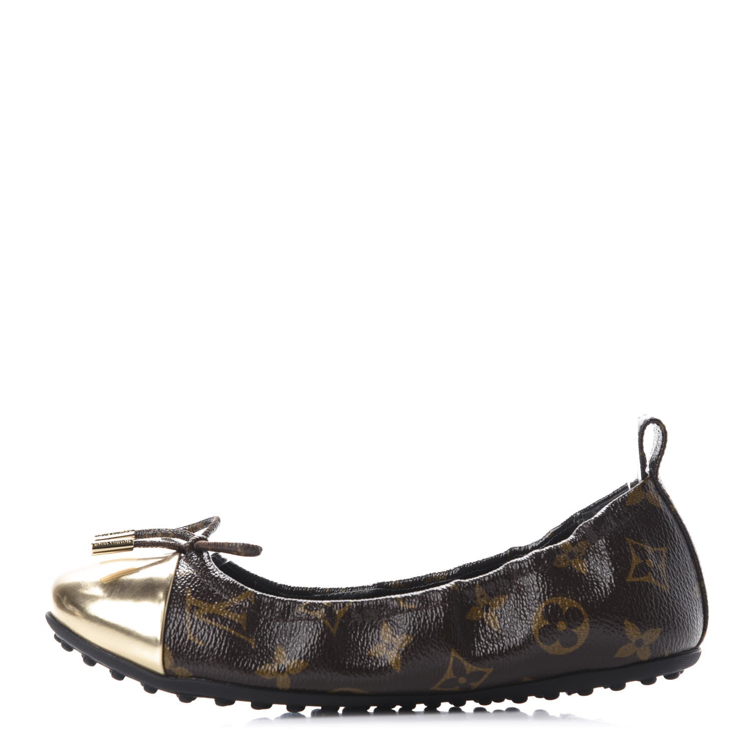 Louis Vuitton Monogram Flirty Ballet Flats 36 Gold 1 of 12
