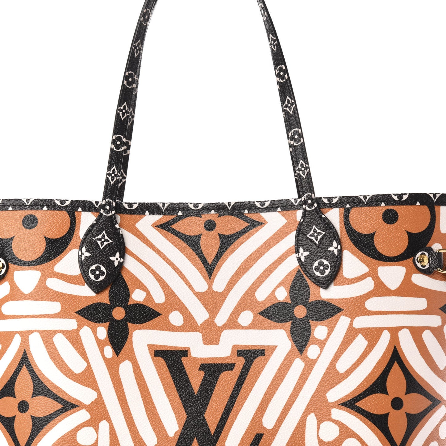 Monogram Giant Crafty Neverfull MM Creme Caramel