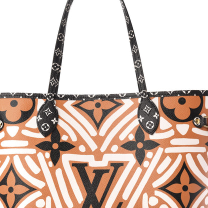Louis Vuitton Monogram Giant Crafty Neverfull MM Creme Caramel 13 of 13