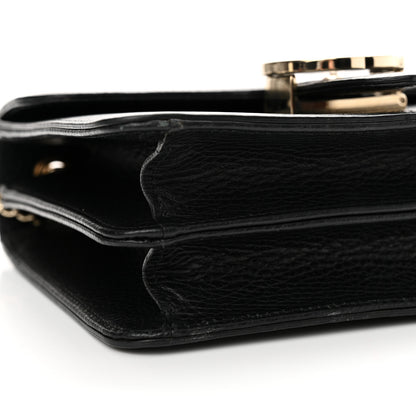 Gucci Dollar Calfskin Small Interlocking G Shoulder Bag Black 9 of 15
