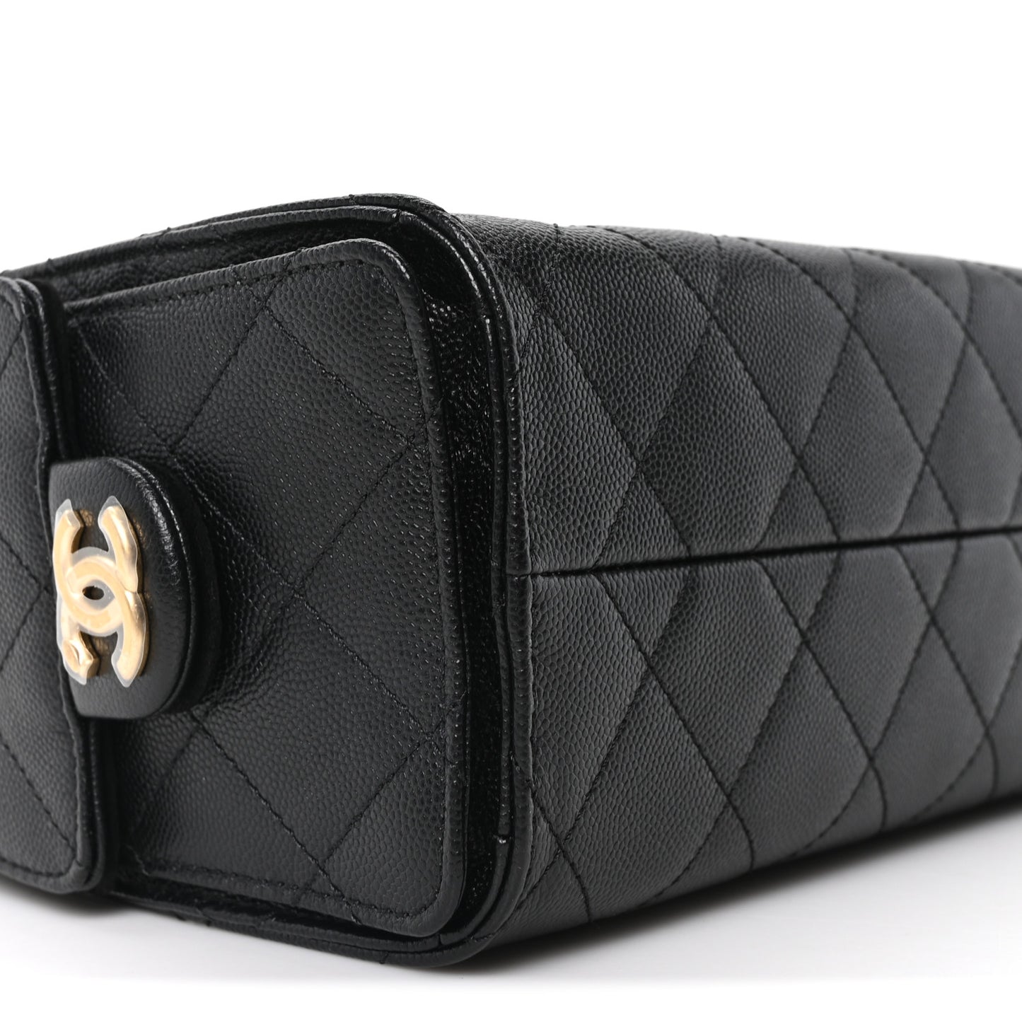 Caviar Quilted Mini Chanel 25 Handbag Black