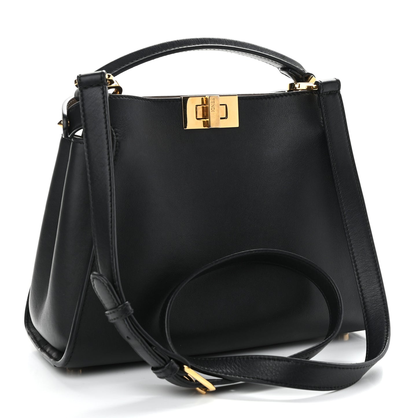 Vitello Medium Peekaboo Iconic Essentially Satchel Black