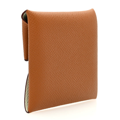 Hermes Epsom Bastia Verso Coin Purse Gold Vert Fizz 3 of 8