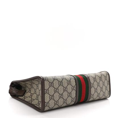 Gucci GG Supreme Monogram Web Ophidia GG Toiletry Case Beige New Acero 4 of 10