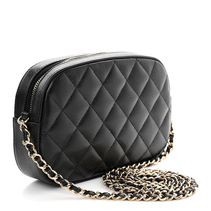 Chanel Caviar Quilted Chain Camera Bag Black 3 of 11