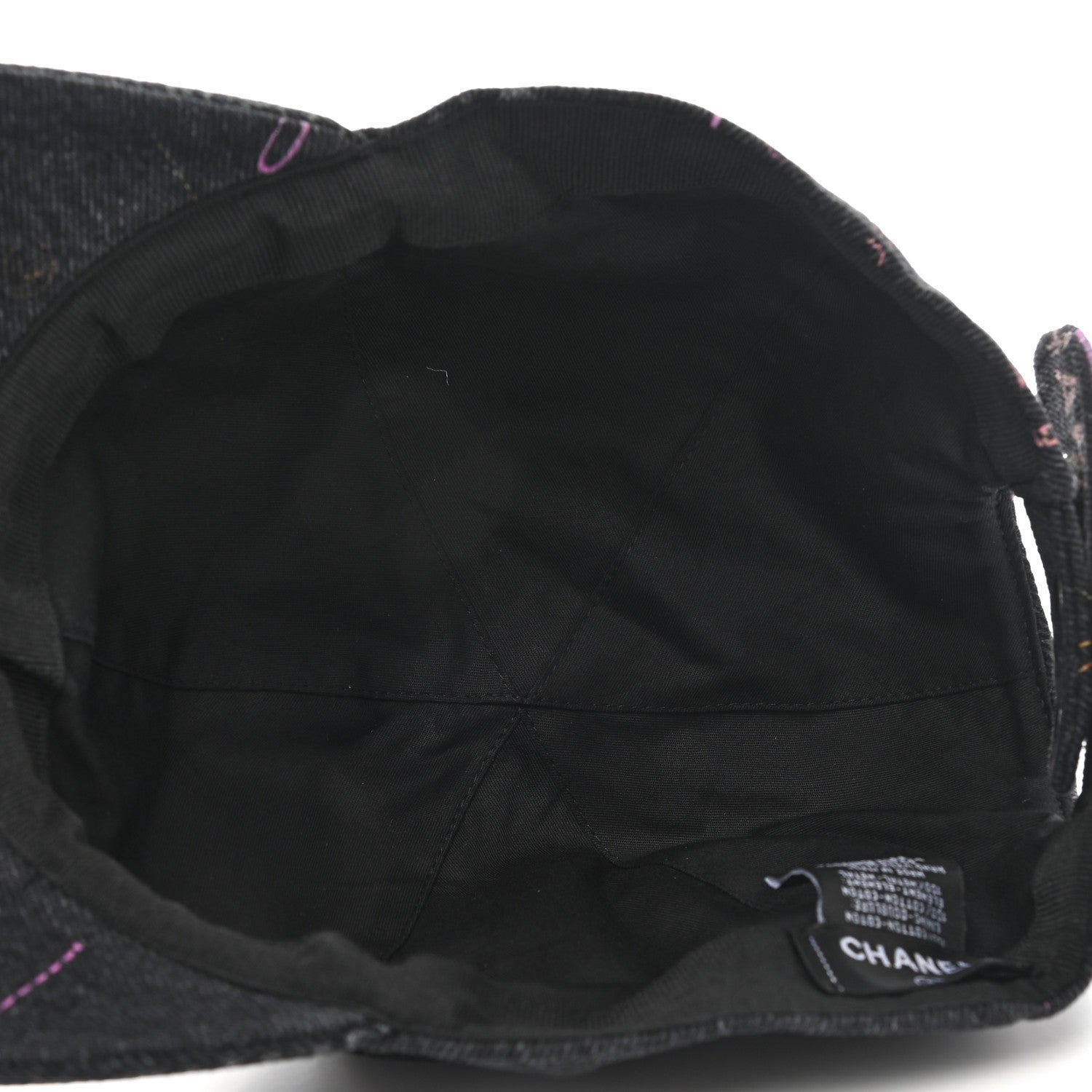Chanel Denim Mood Cap Hat Black 7 of 8