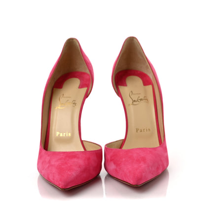 Christian Louboutin Suede Iriza 100 Pumps 41 Bengal Rose 2 of 13