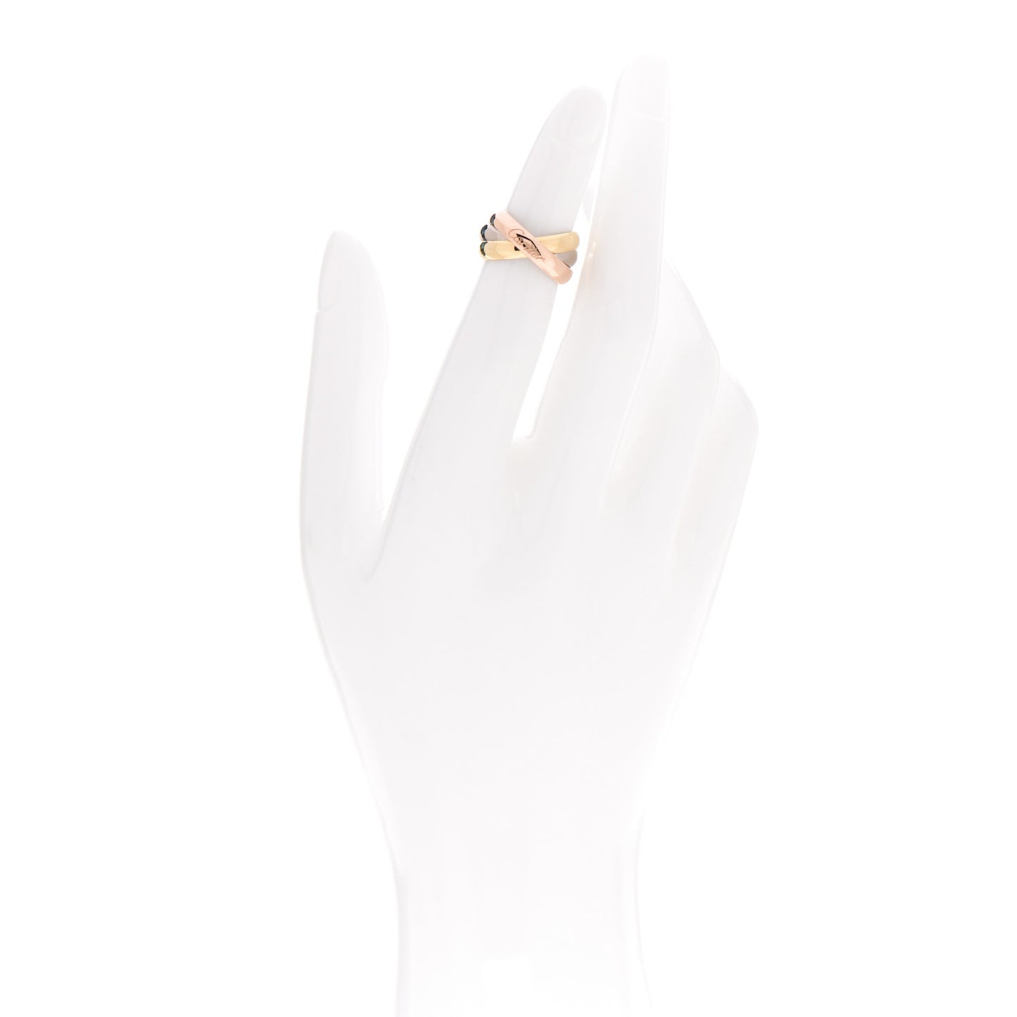 18K Pink Yellow White Gold Classic Trinity Ring 47 4