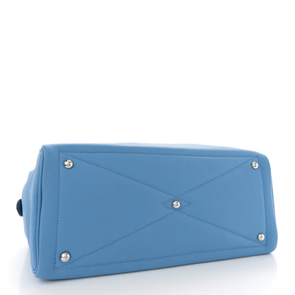 Hermes Taurillon Clemence Victoria II 35 Bleu Paradis 4 of 11