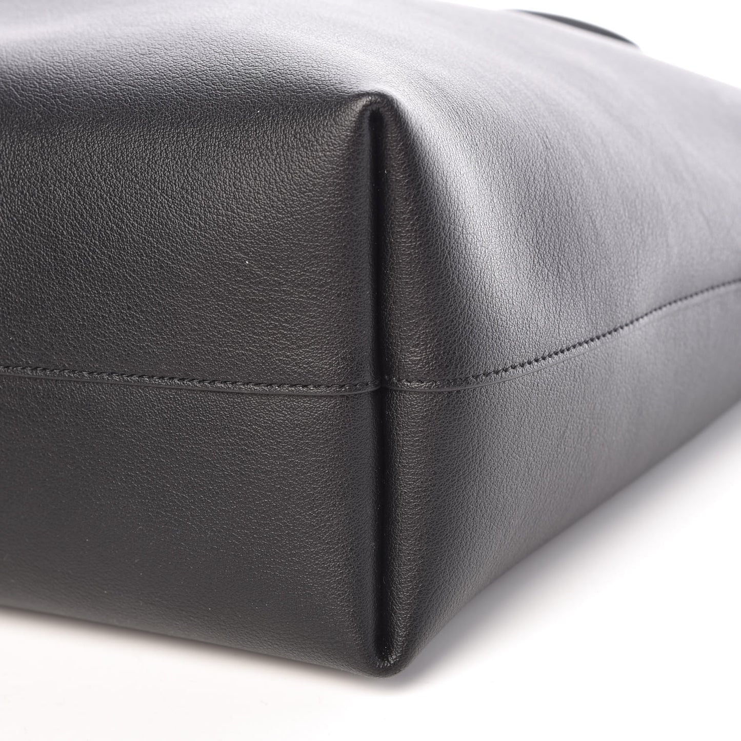Calfskin Large Shopping Tote Black