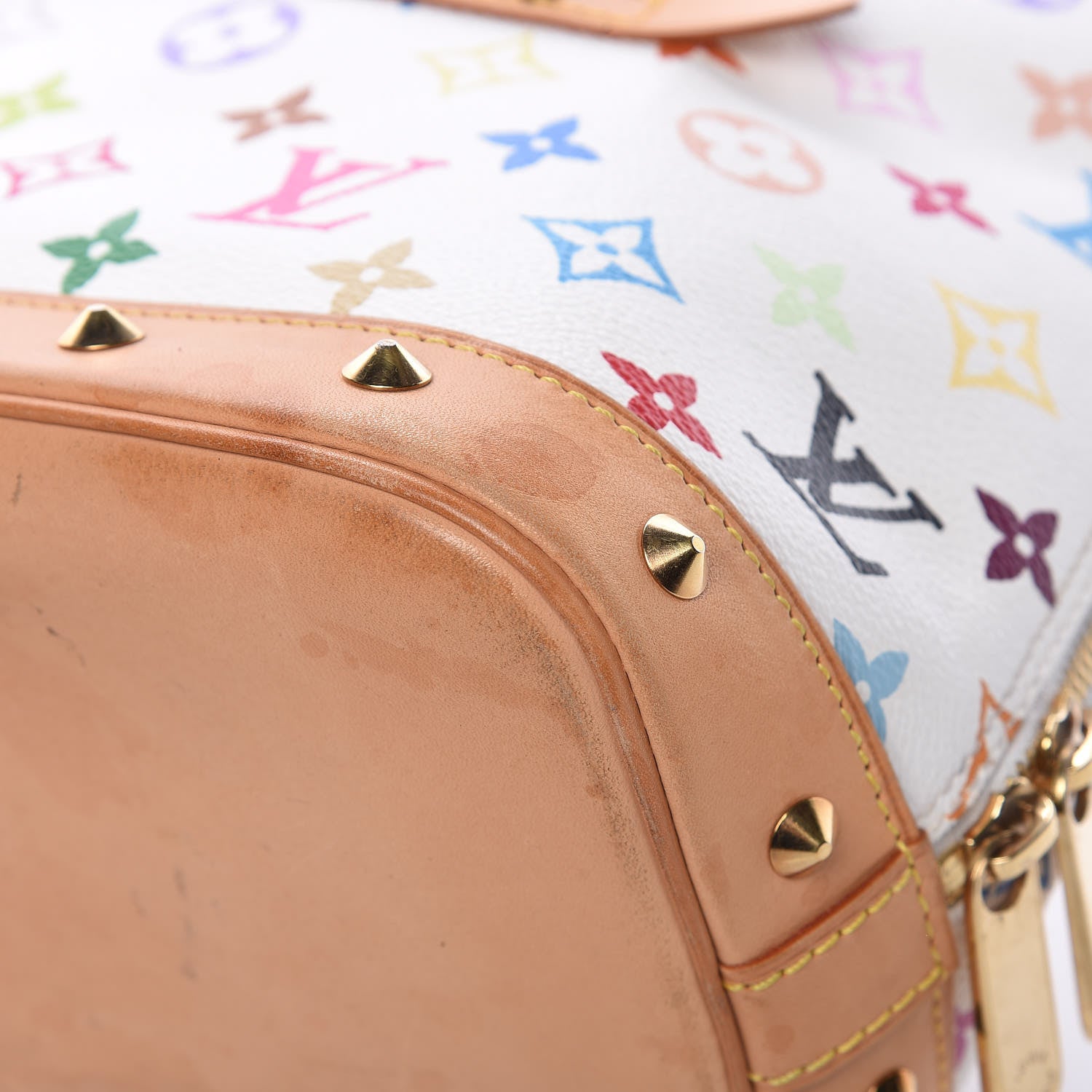 Louis Vuitton Monogram Multicolor Alma White 11 of 17