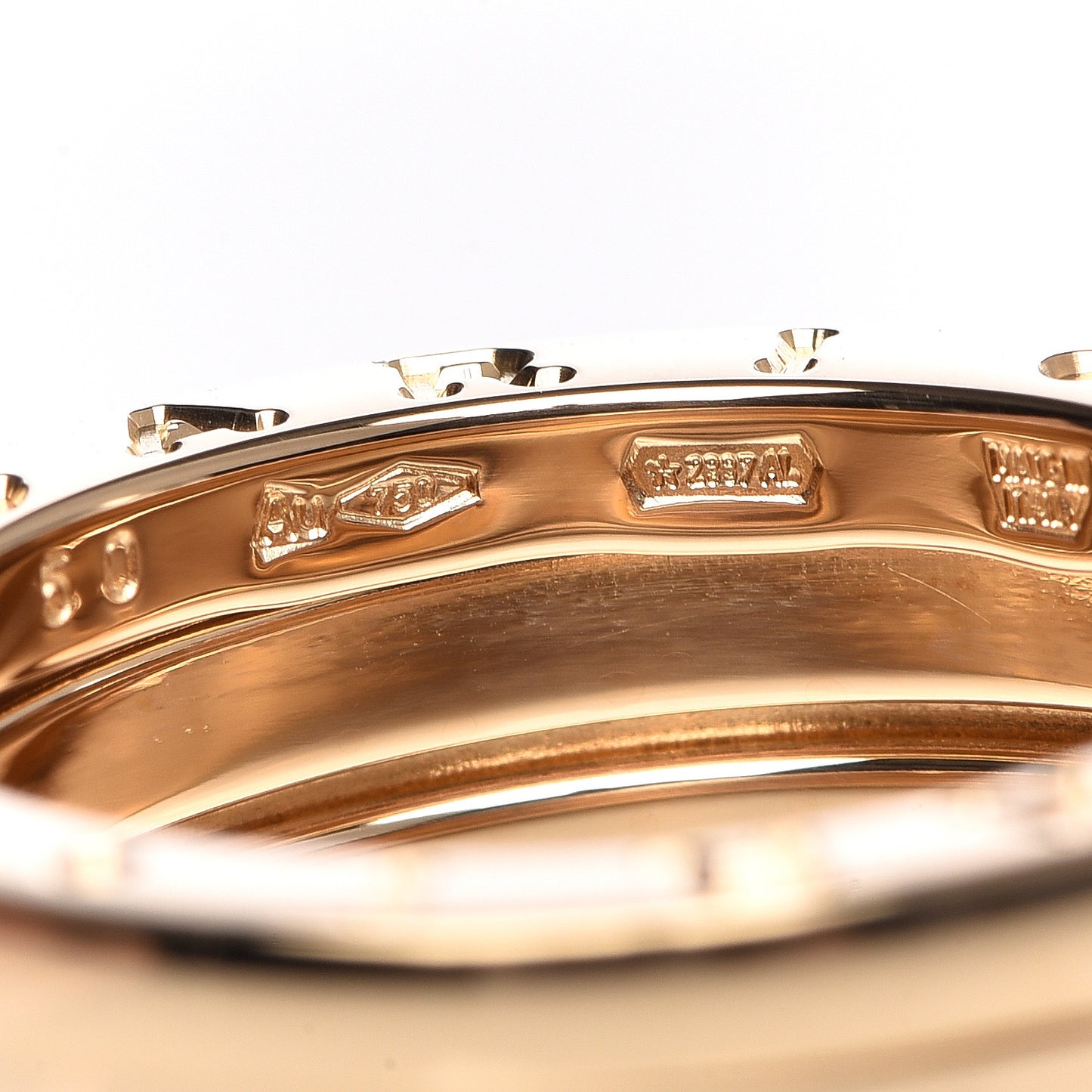 18K Yellow Gold B.Zero1 Three-Band Ring 50 5.25