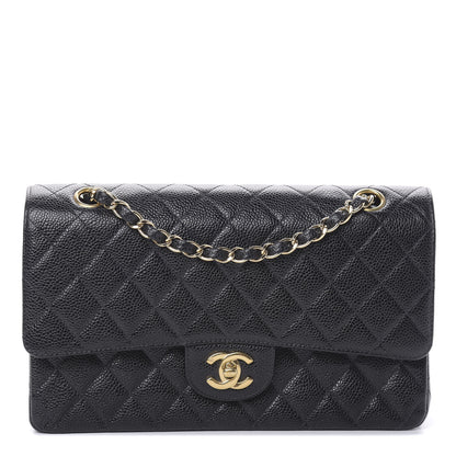 Chanel Caviar Quilted Medium Double Flap Black 1 of 12