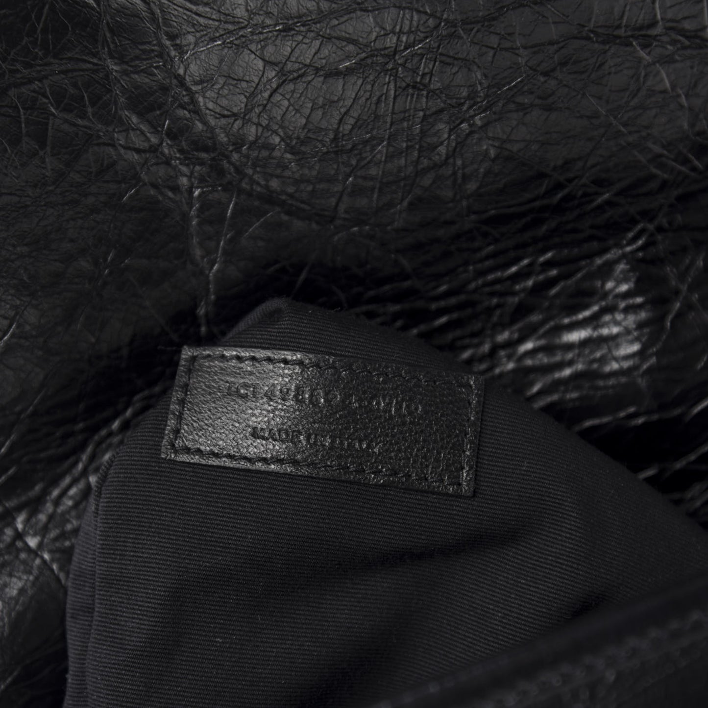 Crinkled Calfskin Matelasse Monogram Medium Niki Chain Satchel Black