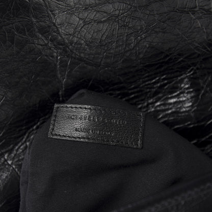 Saint Laurent Crinkled Calfskin Matelasse Monogram Medium Niki Chain Satchel Black 10 of 11