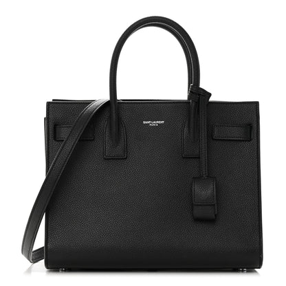 Saint Laurent Grained Calfskin Baby Sac De Jour Black 1 of 15