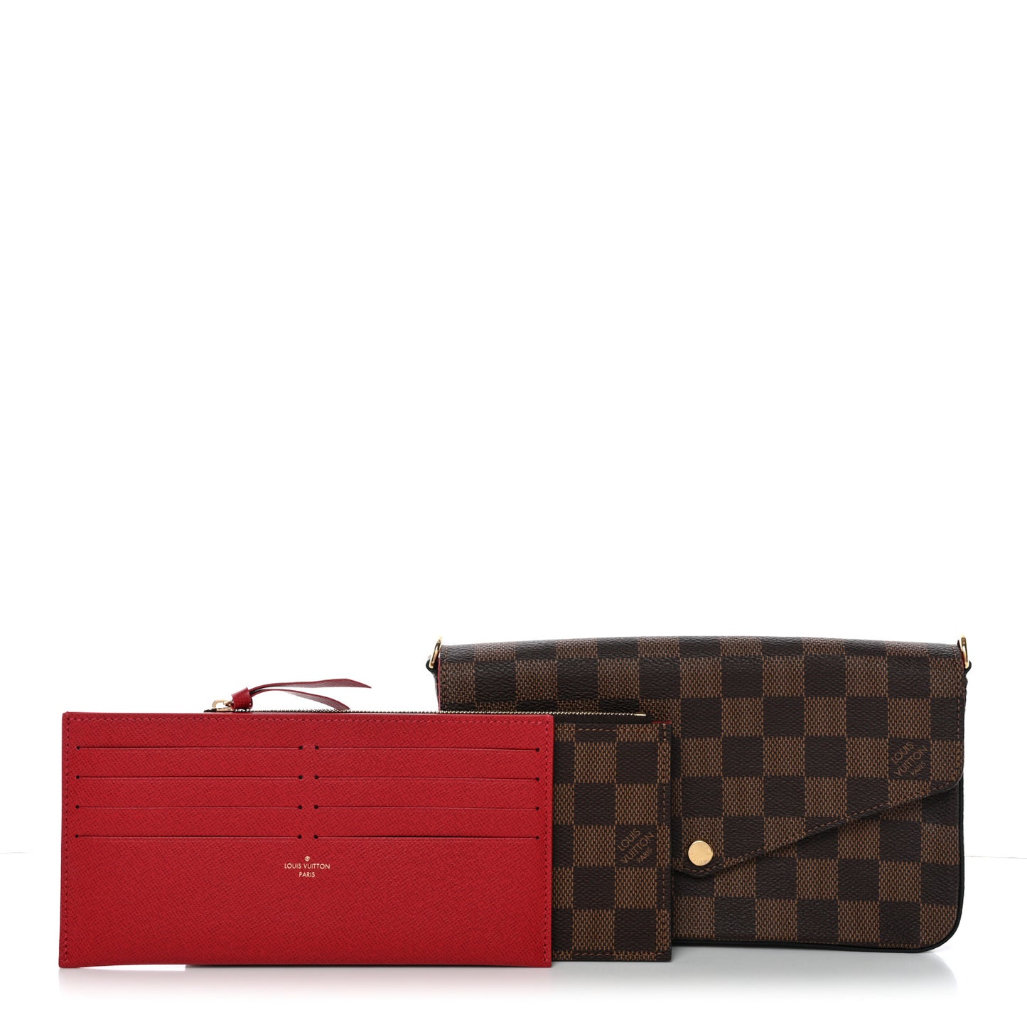 Damier Ebene Pochette Felicie Chain Wallet