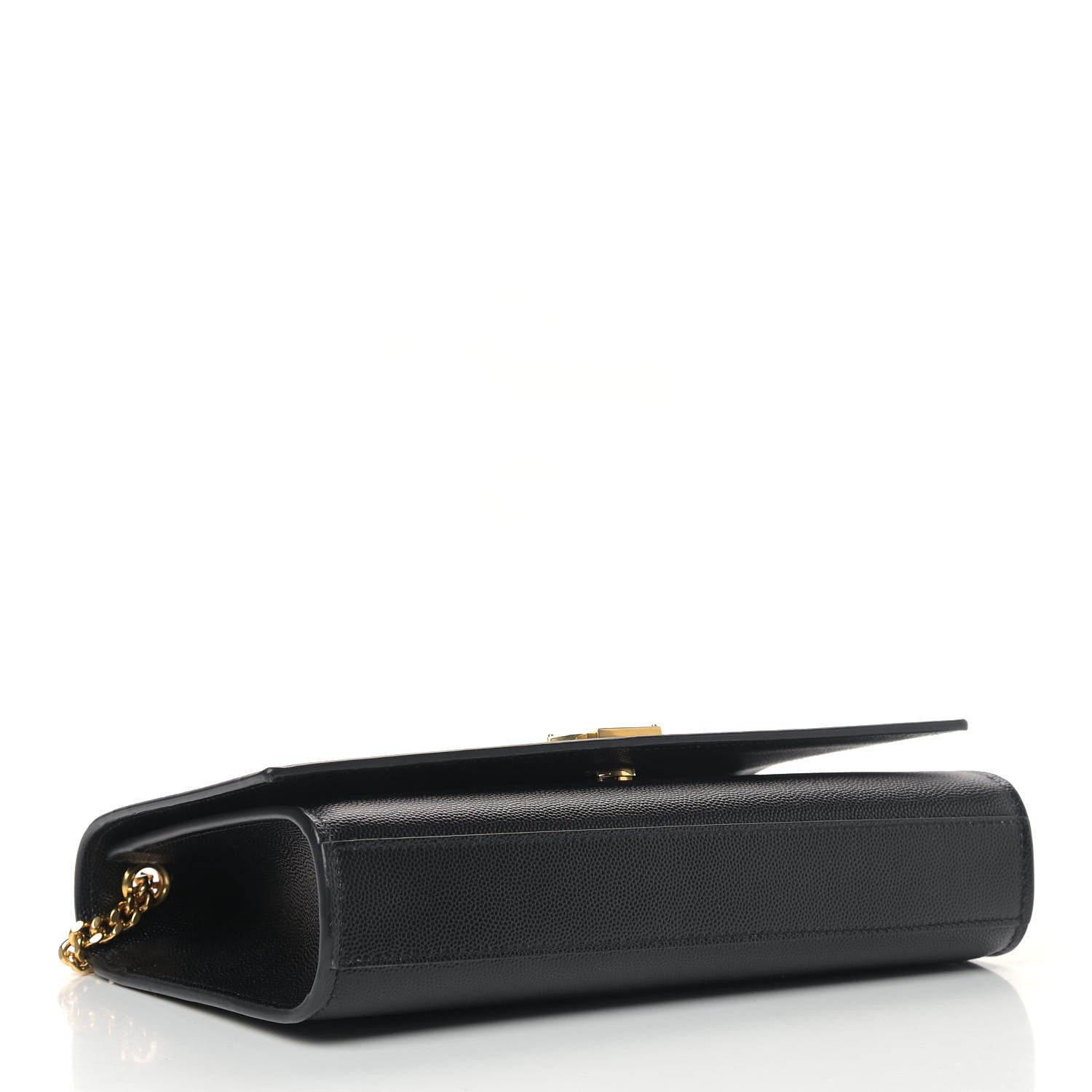 Saint Laurent Grain De Poudre Medium Classic Monogram Kate Satchel Black 3 of 4