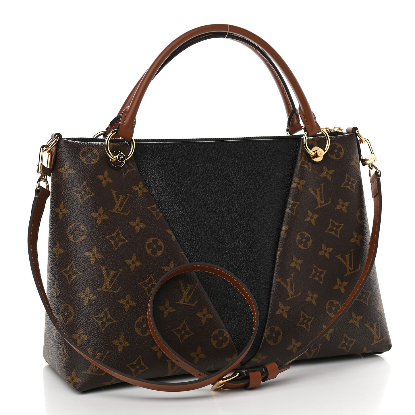 Monogram V Tote MM Black