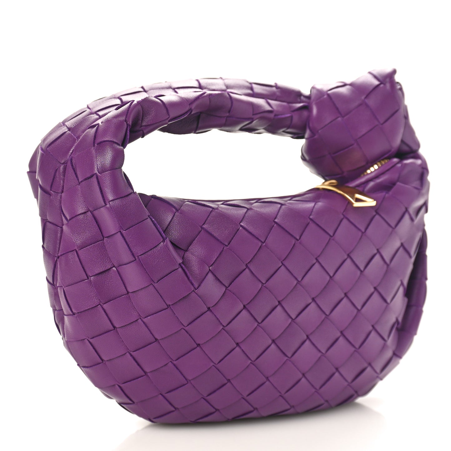 Nappa Intrecciato Mini Jodie Eggplant