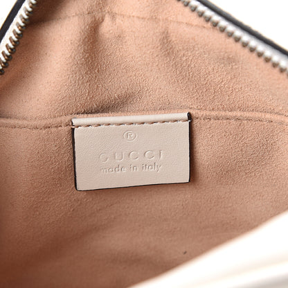 Gucci Calfskin Matelasse Mini GG Marmont Chain Shoulder Bag White 5 of 8