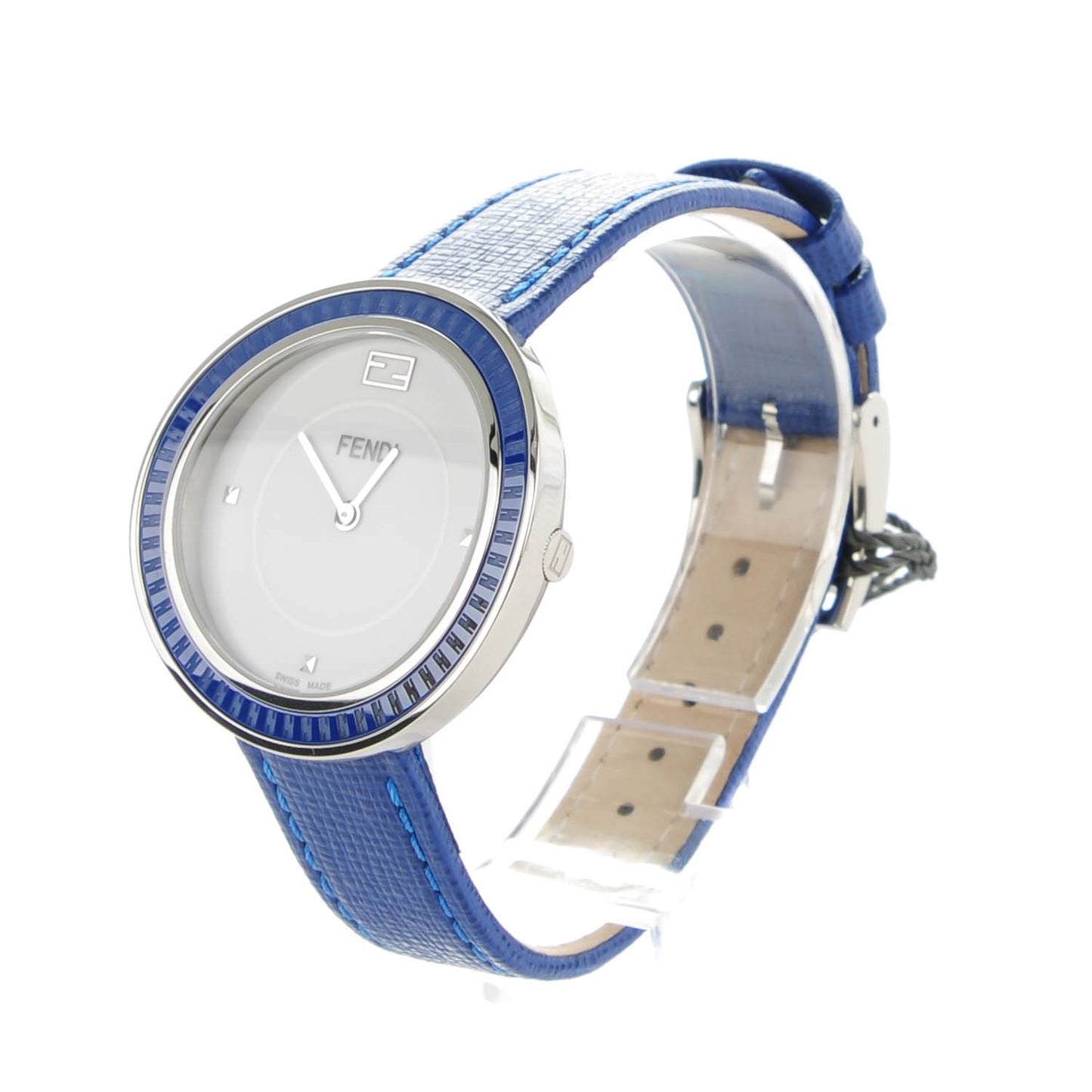Stainless Steel Calfskin 36mm My Way Quartz Watch Blue
