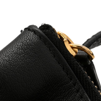 Celine Lambskin Small Trio Crossbody Bag Black 14 of 15
