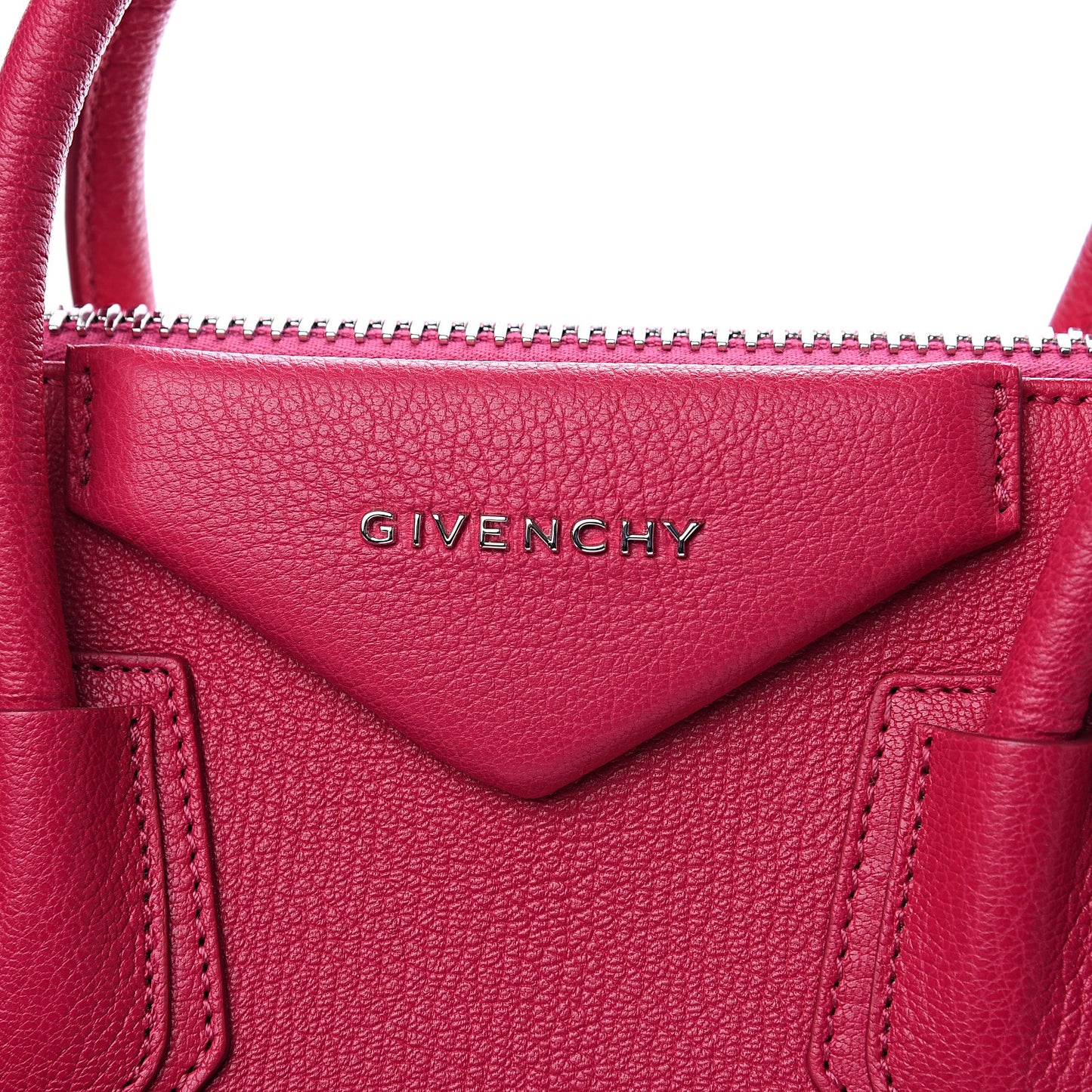 Sugar Goatskin Small Antigona Fuchsia