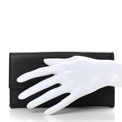 Bulgari Grain Calfskin Wallet Black 2 of 12