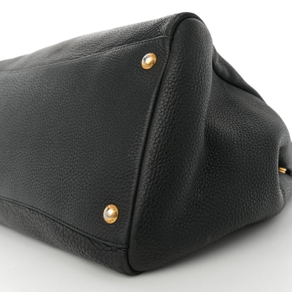 Prada Vitello Daino Shopping Satchel Black 10 of 15