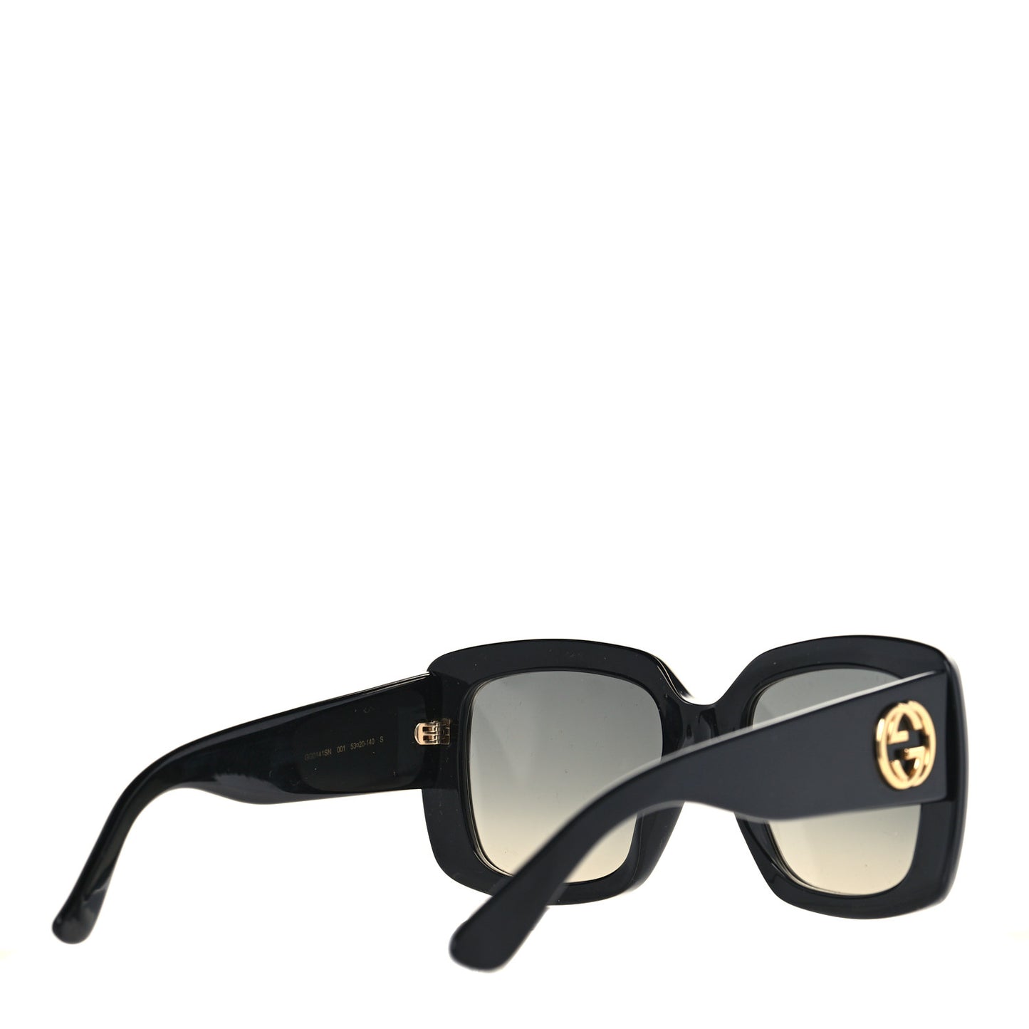 Acetate Square Frame Sunglasses GG0141SN Black